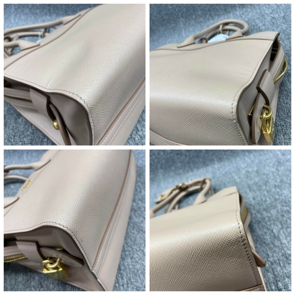 100% Authentic PRADA Esplanade Leather Satchel - Picture 11 of 15